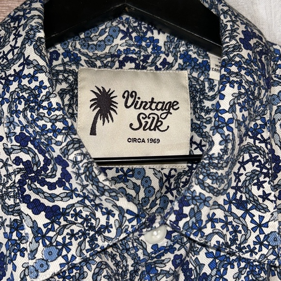 Vintage Silk Size XXL Short Sleeve Button Down Shirt - Picture 7 of 12